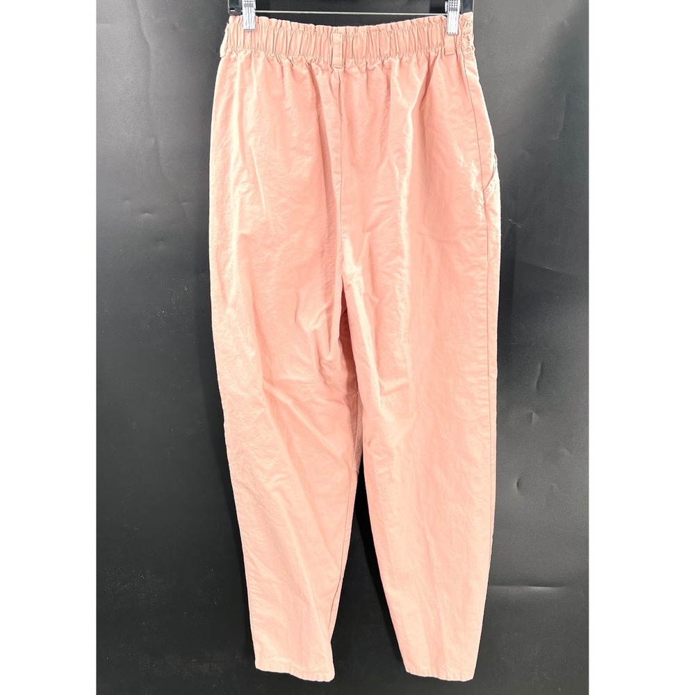 Vintage 80s high waist pleated lace cottagecore pale pink mom pants tapered 14 - Picture 12 of 16